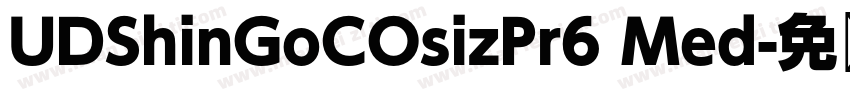 UDShinGoCOsizPr6 Med字体转换